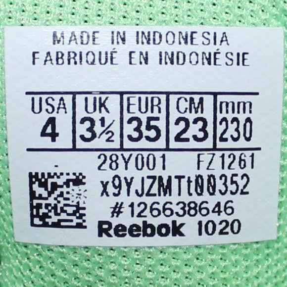 Reebok Zig Dynamica Sneaker Running Shoe Boy's Blue US 4 - Picture 4 of 5